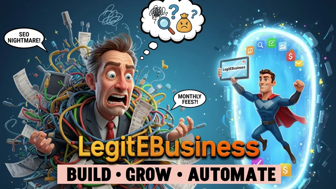 How LegitEBusiness solves your online business growth problem with AI automation and simple tools